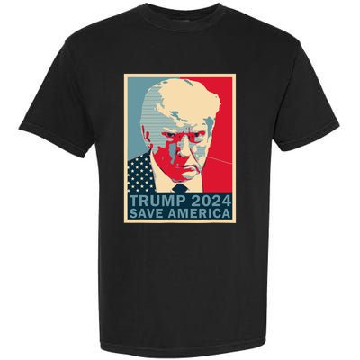 Trump Mug Shot 2024 Save America Trump Garment-Dyed Heavyweight T-Shirt