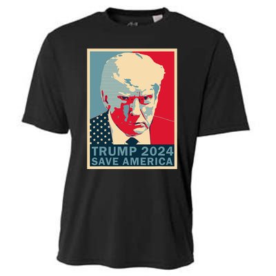 Trump Mug Shot 2024 Save America Trump Cooling Performance Crew T-Shirt