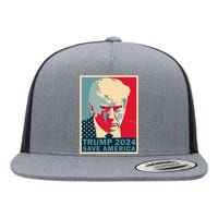 Trump Mug Shot 2024 Save America Trump Flat Bill Trucker Hat