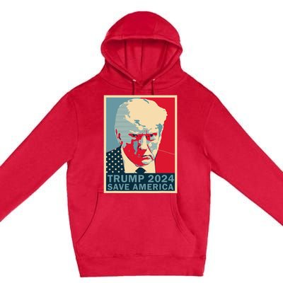 Trump Mug Shot 2024 Save America Trump Premium Pullover Hoodie