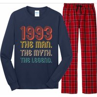 The Man The Myth The Legend 1993 30th Birthday Long Sleeve Pajama Set