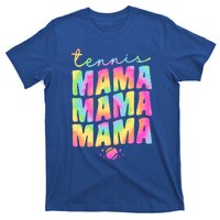 Tennis Mama Tie Dye Groovy Tennis Player Ball Mom Gift T-Shirt