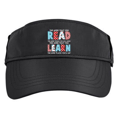 The More That You Read And Learn The More Places Youll Go Adult Drive Performance Visor