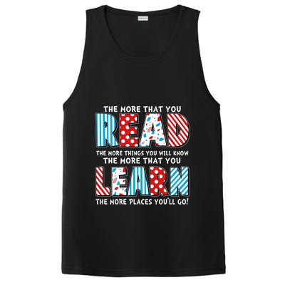 The More That You Read And Learn The More Places Youll Go PosiCharge Competitor Tank