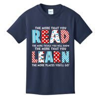 The More That You Read And Learn The More Places Youll Go Kids T-Shirt