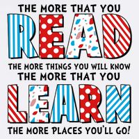 The More That You Read And Learn The More Places Youll Go Garment-Dyed Sweatshirt