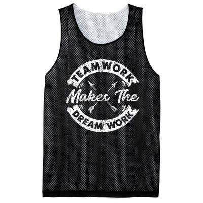 Teamwork Makes The Dream Work Team Motivational Mesh Reversible Basketball Jersey Tank