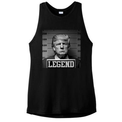 Trump Mugshot, Trump Mug Shot Ladies PosiCharge Tri-Blend Wicking Tank