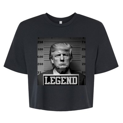 Trump Mugshot, Trump Mug Shot Bella+Canvas Jersey Crop Tee