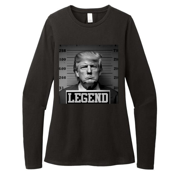 Trump Mugshot, Trump Mug Shot Womens CVC Long Sleeve Shirt