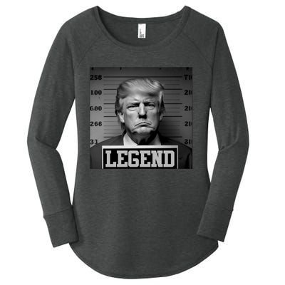 Trump Mugshot, Trump Mug Shot Women's Perfect Tri Tunic Long Sleeve Shirt