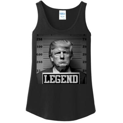 Trump Mugshot, Trump Mug Shot Ladies Essential Tank