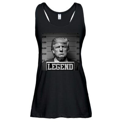 Trump Mugshot, Trump Mug Shot Ladies Essential Flowy Tank