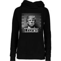 Trump Mugshot, Trump Mug Shot Womens Funnel Neck Pullover Hood