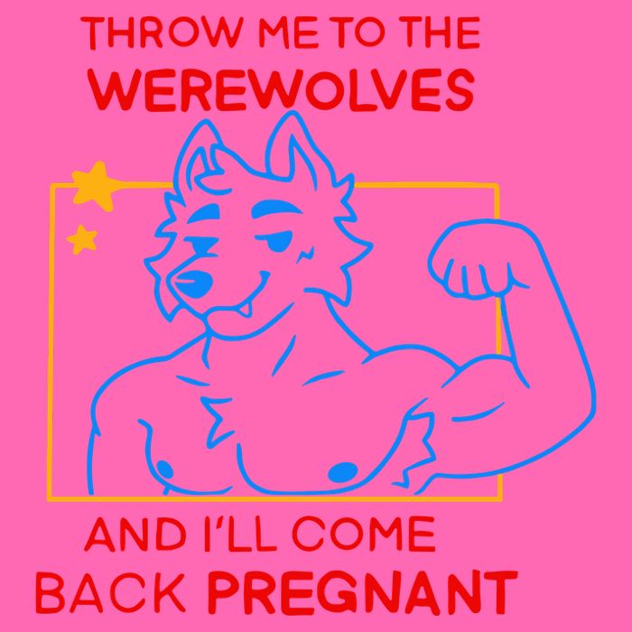 Throw Me To The Werewolves And ILl Come Back Pregnant Stripe Pom Pom Beanie
