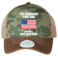 Tom Macdonald Try Burning This One Sincerely Hang Over Gang Legacy Tie Dye Trucker Hat