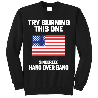 Tom Macdonald Try Burning This One Sincerely Hang Over Gang Sweatshirt