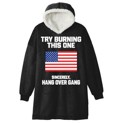 Tom Macdonald Try Burning This One Sincerely Hang Over Gang Hooded Wearable Blanket