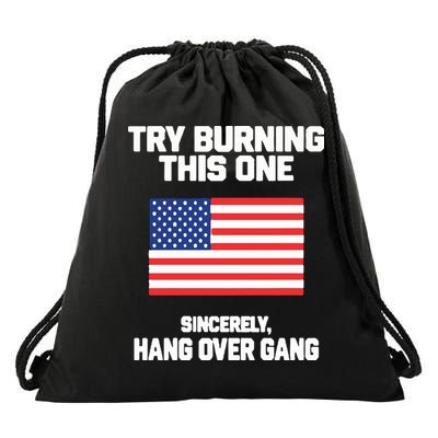 Tom Macdonald Try Burning This One Sincerely Hang Over Gang Drawstring Bag