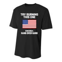 Tom Macdonald Try Burning This One Sincerely Hang Over Gang Youth Performance Sprint T-Shirt