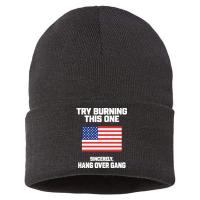 Tom Macdonald Try Burning This One Sincerely Hang Over Gang Sustainable Knit Beanie