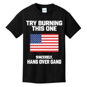 Tom Macdonald Try Burning This One Sincerely Hang Over Gang Kids T-Shirt