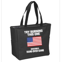 Tom Macdonald Try Burning This One Sincerely Hang Over Gang Zip Tote Bag
