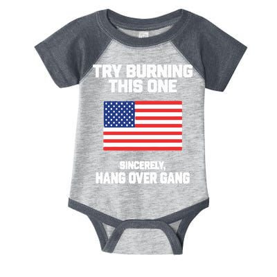 Tom Macdonald Try Burning This One Sincerely Hang Over Gang Infant Baby Jersey Bodysuit