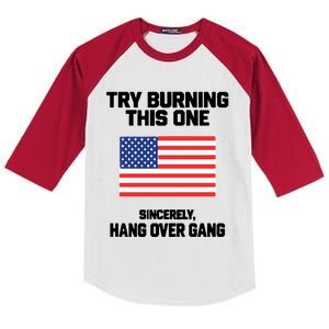 Tom Macdonald Try Burning This One Sincerely Hang Over Gang Kids Colorblock Raglan Jersey