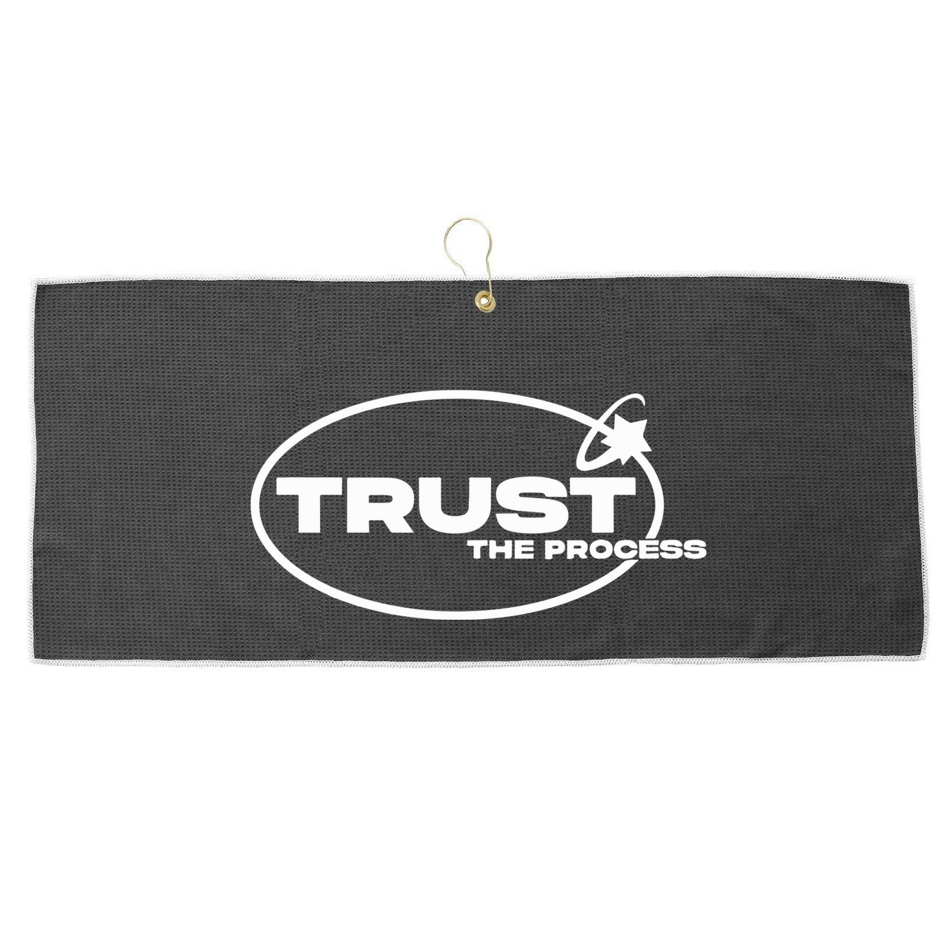 Tallulah Metcalfe Trust The Process Large Microfiber Waffle Golf Towel