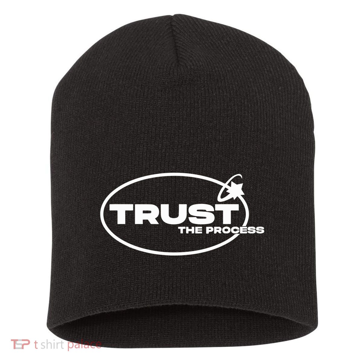 Tallulah Metcalfe Trust The Process Short Acrylic Beanie