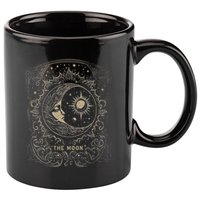 The Moon Tarot Card Goth Emo Occult Graphic Women 11oz C Handle Ceramic Mug
