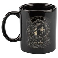 The Moon Tarot Card Goth Emo Occult Graphic Women 11oz C Handle Ceramic Mug