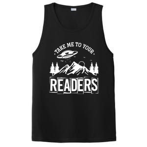 Take Me To Your Readers Bookworm Librarian Gift Reading PosiCharge Competitor Tank