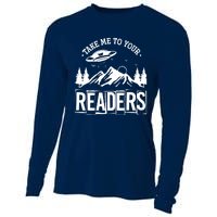 Take Me To Your Readers Bookworm Librarian Gift Reading Cooling Performance Long Sleeve Crew