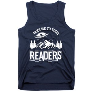 Take Me To Your Readers Bookworm Librarian Gift Reading Tank Top