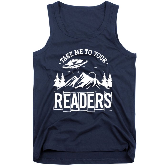 Take Me To Your Readers Bookworm Librarian Gift Reading Tank Top