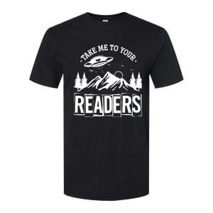 Take Me To Your Readers Bookworm Librarian Gift Reading Softstyle CVC T-Shirt