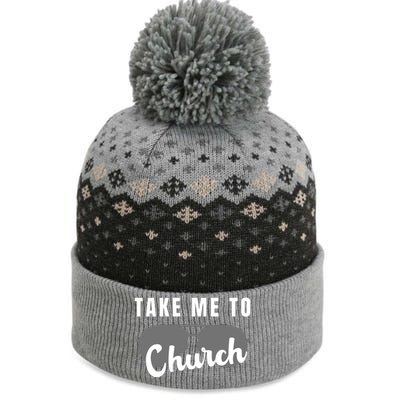 Take Me To Church The Baniff Cuffed Pom Beanie