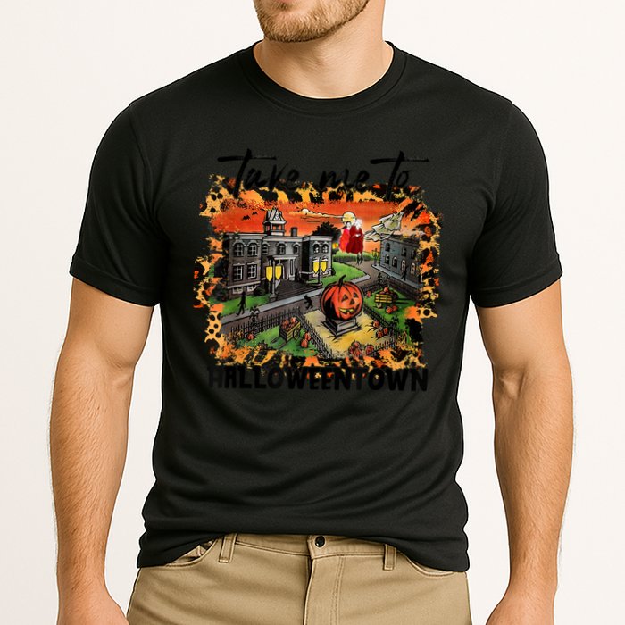 Take Me To Halloweentown & Chill Leopard Halloween Costume Gift Cooling Performance Crew T-Shirt