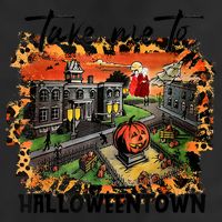 Take Me To Halloweentown & Chill Leopard Halloween Costume Gift 11oz C Handle Ceramic Mug