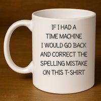 Time Machine 11oz C Handle Ceramic Mug