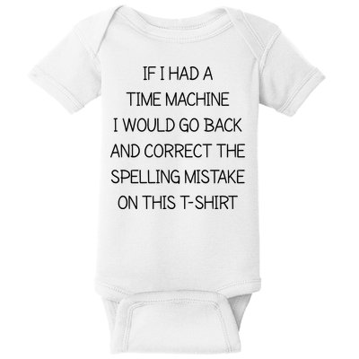 Time Machine Baby Bodysuit