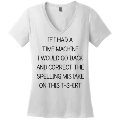 Time Machine Women's V-Neck T-Shirt