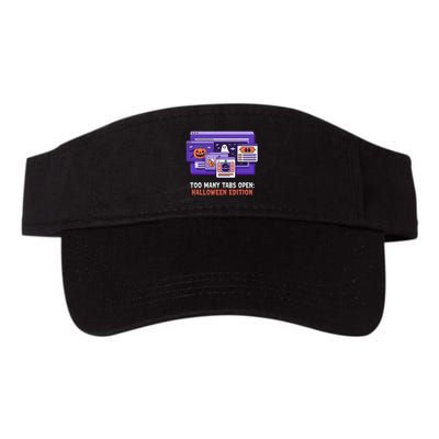 Too Many Tabs Open Adhd Awareness Halloween Valucap Bio-Washed Visor