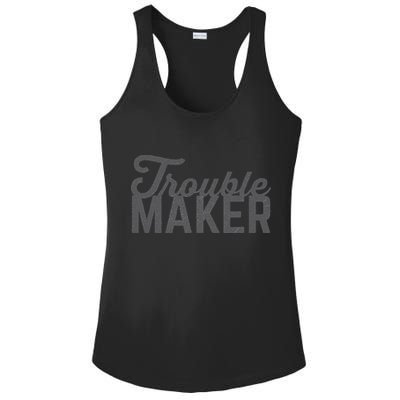 Trouble Maker Ladies PosiCharge Competitor Racerback Tank