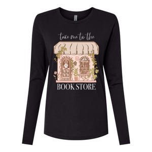 Take Me To The Book Store Womens Cotton Relaxed Long Sleeve T-Shirt