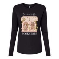 Take Me To The Book Store Womens Cotton Relaxed Long Sleeve T-Shirt