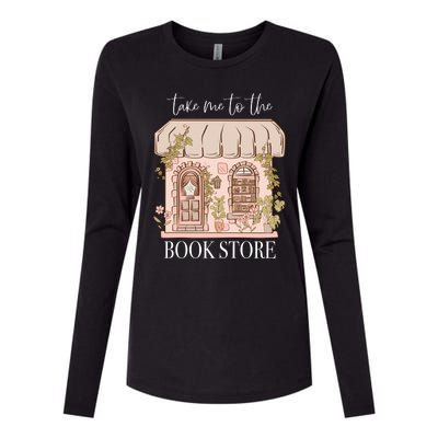 Take Me To The Book Store Womens Cotton Relaxed Long Sleeve T-Shirt