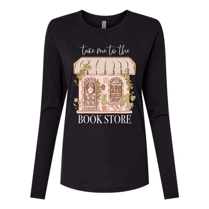 Take Me To The Book Store Womens Cotton Relaxed Long Sleeve T-Shirt